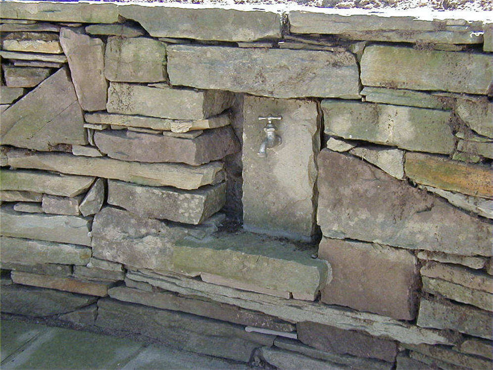 Slate Rock Wall Detail