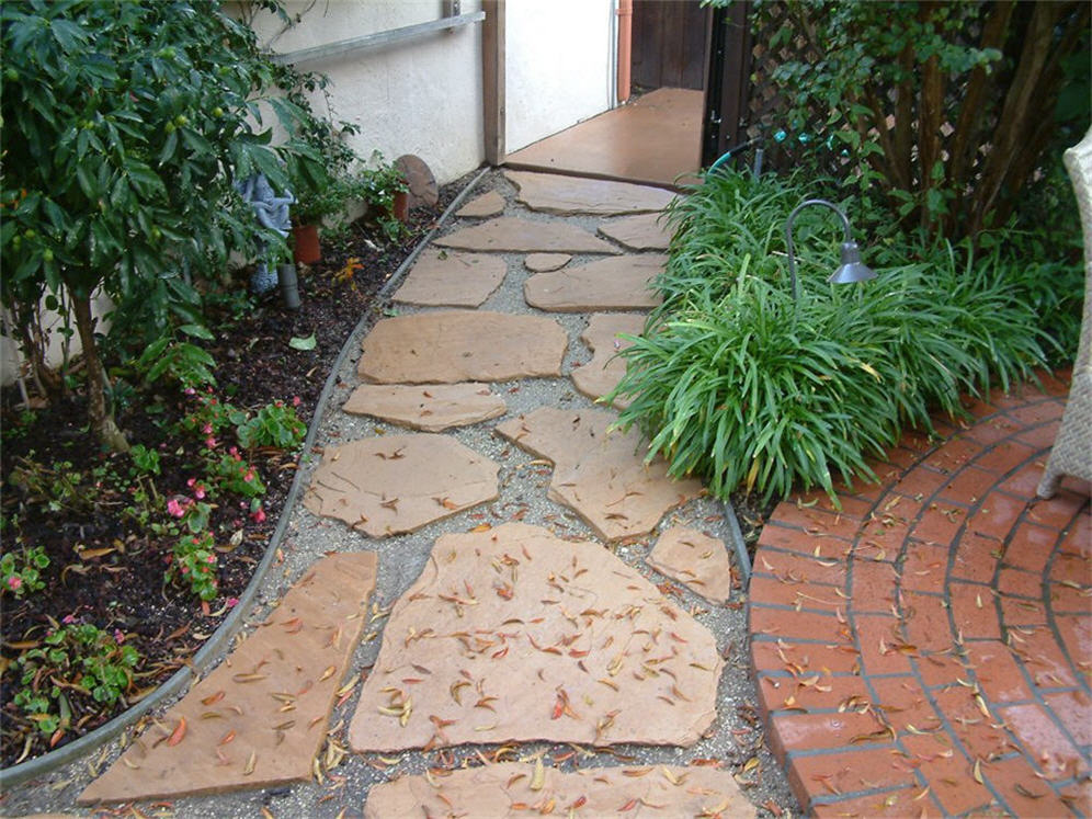 Flagstone Path to Trash Area