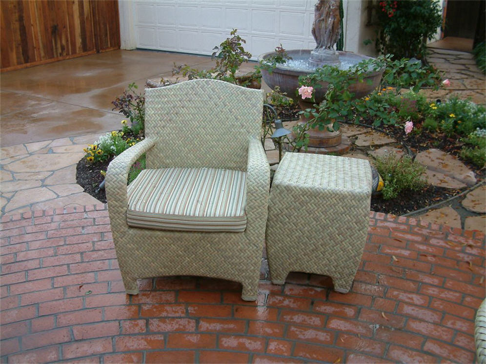 Wicker Chair and Table