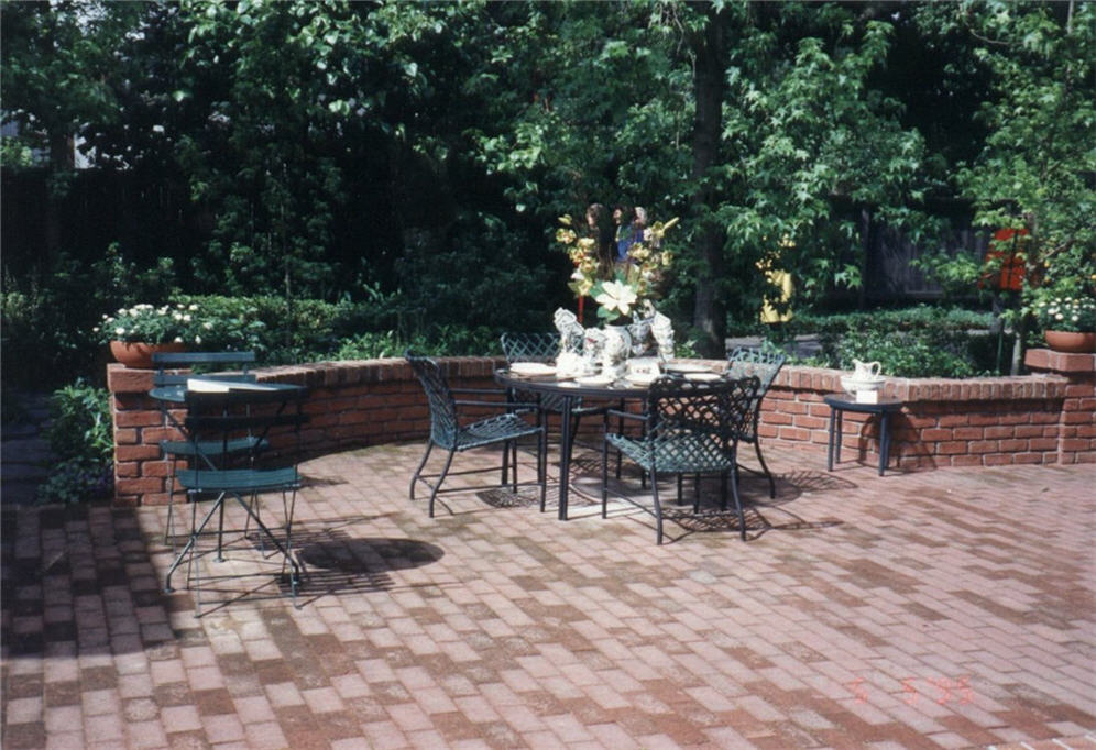 Brick Patio and Furniture