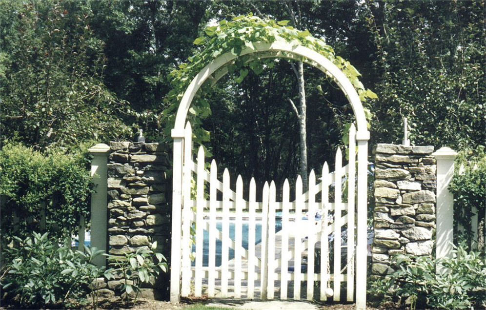 Grand Pool Gate with Vines