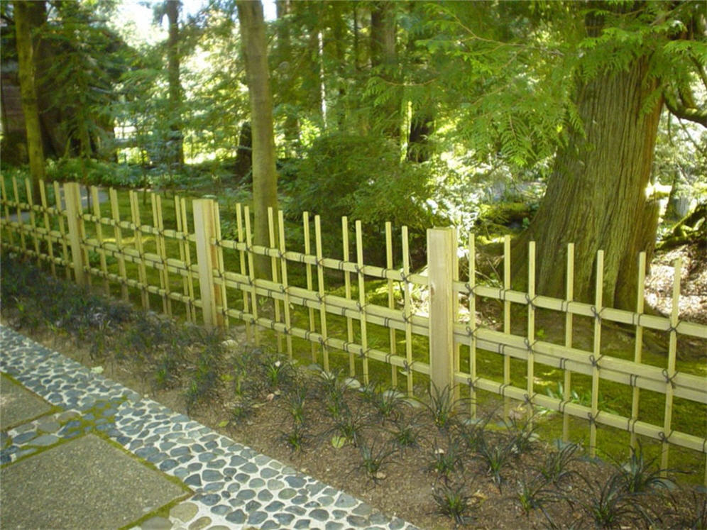 Open Air Cut Bamboo Fence