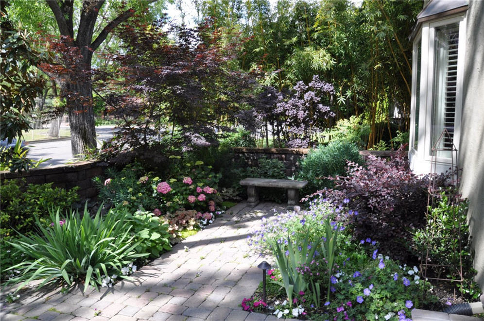 Shade Garden Courtyard Entry