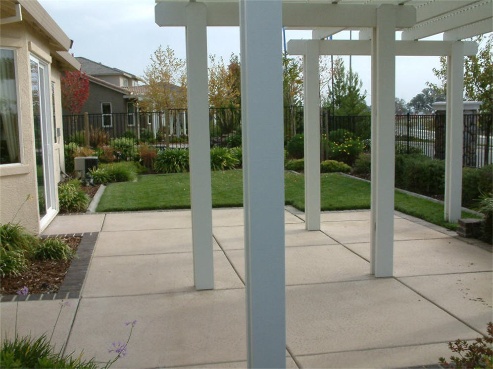 Model Home Backyard