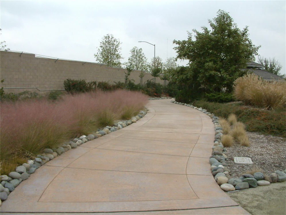 Colored Concrete Walk